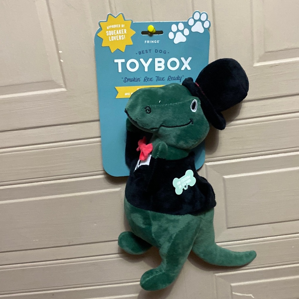 Fringe Dog Toy Dinosaur